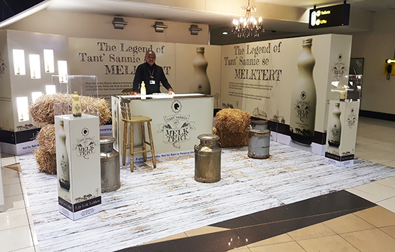 Launching of Melktert new alcohol promotion stand
