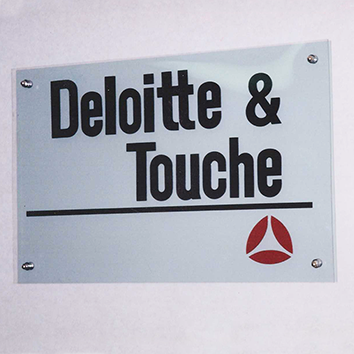 Reception signs, clear perspex or aluminium, etc